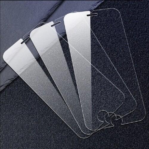 For iPhone 6 7 8 Plus 11 12 Pro Max 12 Mini 3 Pcs Tempered Glass Mobile Phone Anti-drop Film Transparent Screen Protector