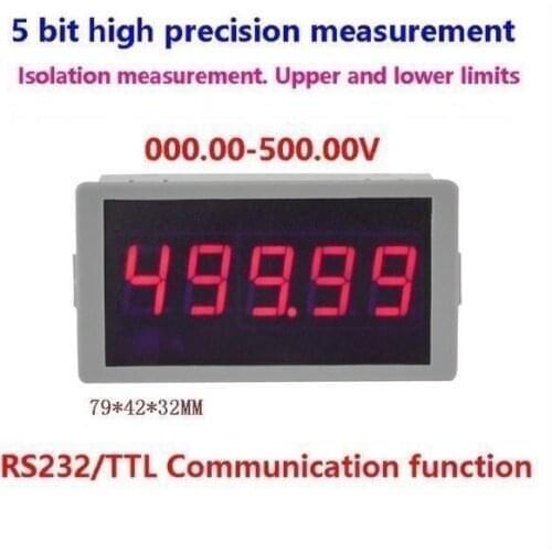 DYKB Multifunction DC Digital Voltmeter 0-500V high precision VOLT LED Meter RS232 Serial Communication alarm signal Voltage