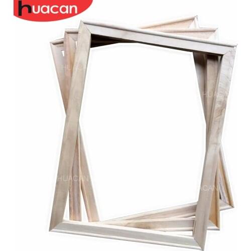 HUACAN Photo Frame Oil Painting By Number Accessories Inner Frame Wood Frame For Oil Painting DIY