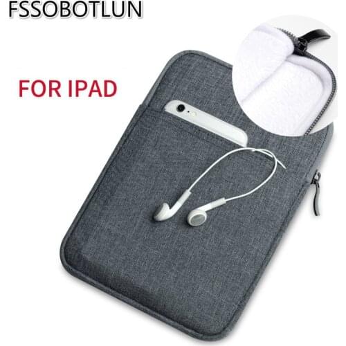 FSSOBOTLUN,6 Colors,High Quality For Apple iPad Air 10.5" (2019) Pouch Zipper Canvas Bag Protector Case For iPad Air 10.5" 2019
