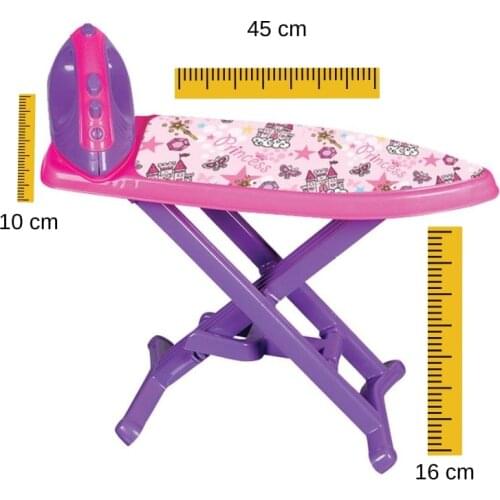 Iron Toy Set Ironing Board Table Iron Plastic Toy Girls Children Kids Game Set Includes Ironing Board Pink Purple Made in Turkey