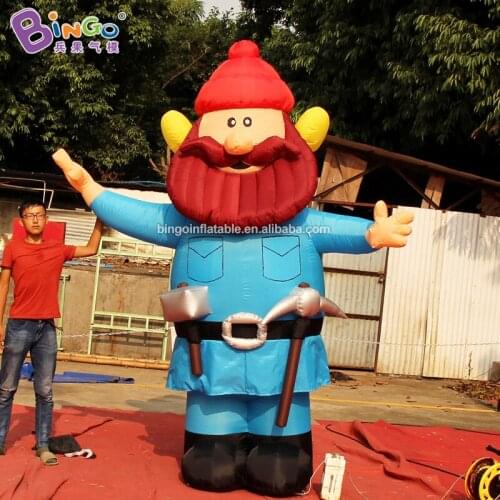 EXQUISITE CRAFT 3mh inflatable big mustache cartoon decoration inflated individualized beard man character advertising item
