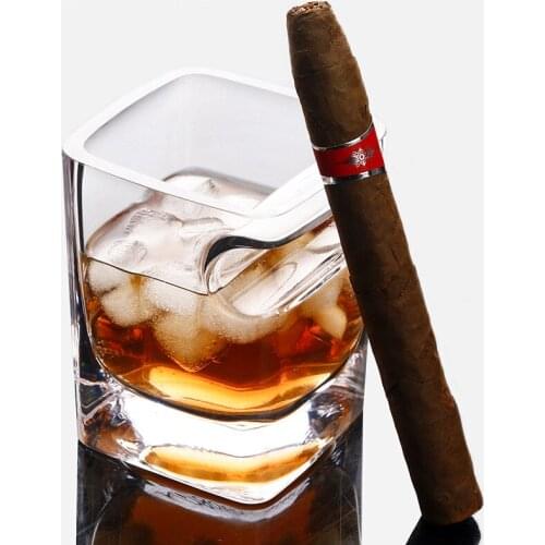 Creative cigar glass lead-free crystal beer glass household glass foreign wine glass wine utensils whiskey glass drink glass