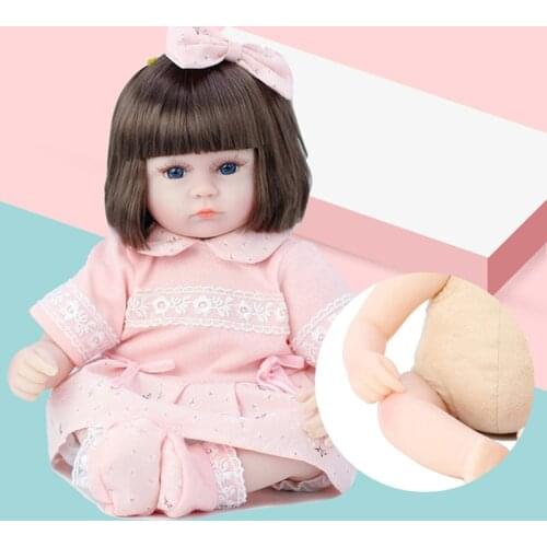 Baby Reborn Dolls Toys 42CM Vinyl Sleeping Accompany Doll Realistic Soft Toddler Bebe Lifelike Beautiful Birthday Gifts For Girl
