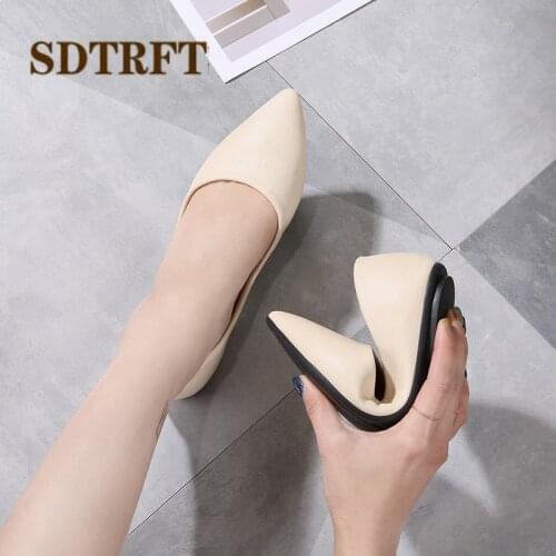 SDTRFT Four Reason Slip On solid colors Basic Shoes Designers Lazy Ladies Woman fashion Flats Loafers Comfortable zapatos mujer