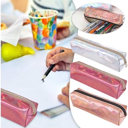 Cute Kawaii Pencil Case High Capacity Pen Bags Cute Letter Pencil Bags For Girls Gift School Supplies Korean Stationery #J20