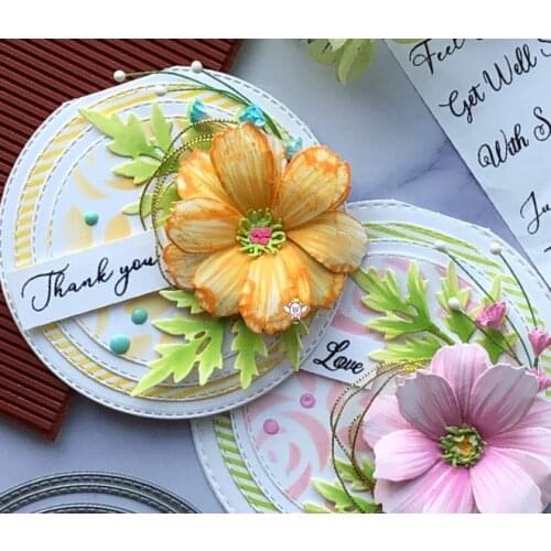 Mmao Crafts Metal Steel Cutting Dies New Flower leaf decoration Stencil For DIY Scrapbooking Paper/photo Cards Embossing Dies
