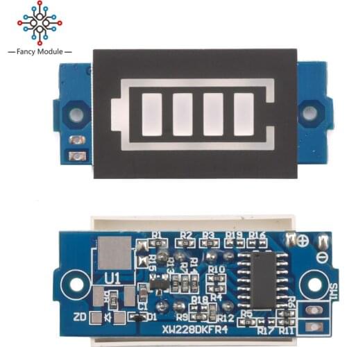 1S/2S/3S/4S/6S/7S Lithium Battery Capacity Indicator Module Green Display Electric Vehicle Battery Power Tester Li-po Li-ion