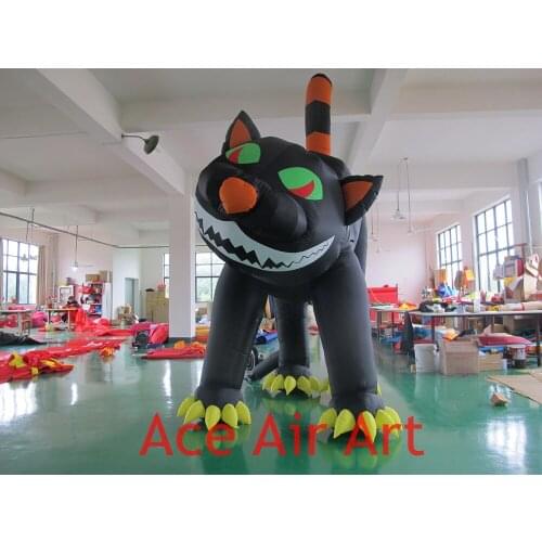 Gloomy Giant Halloween Inflatable Black Cat For outdoor party decoration