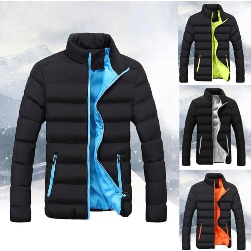 Men jacket winter jacket men Men Clothing Men Winter Warm Slim Fit Thick Bubble Coat Casual Jacket Outerwear мужская куртка