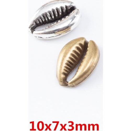 140 pieces of retro metal zinc alloy shell pendant for DIY handmade jewelry necklace making 6957