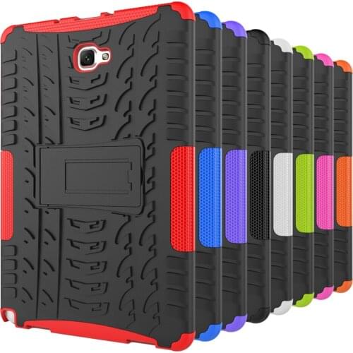 Silicon TPU Hard PC Tablet Case For Samsung Galaxy Tab A6 10.1 2016 With S Pen Tab 10.1 P580 P585 tablet Armor Rugged Cover +pen