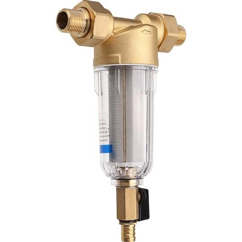 Water Pre Filter System 3/4" & 1" Brass Mesh Prefilter Purifier w/ Reducer Adapter