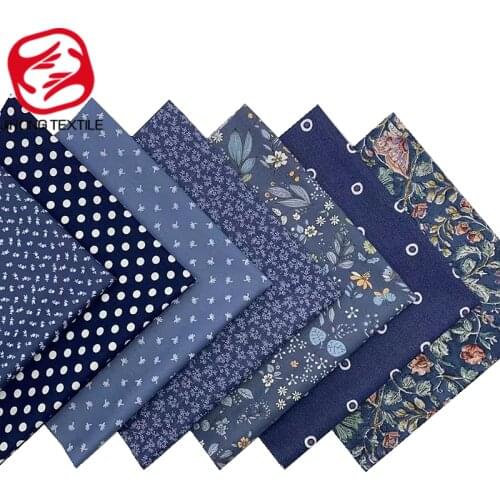 Japanese Dog Print Cotton Sewing Fabric For Diy Patchwork Craft Cloth Material 25*25cm TJ1172