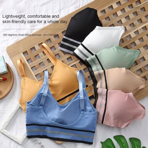 Sexy Sports Bra High Impact Padded Thin Shoulder Workout Underwear Yoga Crop Top Women Gym Push-up Brassiere Without Underwire