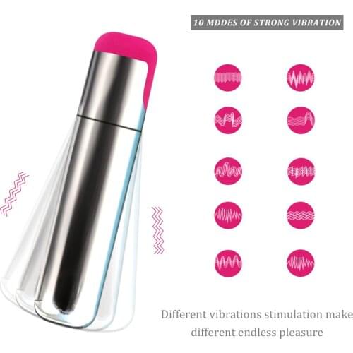 EXVOID USB Charging Vibrator 10 Speed Clitoris Stimulator Lipstick Bullet Vibrators Sex Toys for Couples G-spot Massager