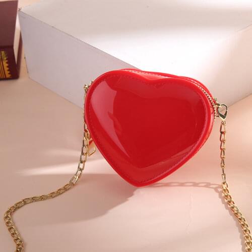 Love Hearts Chains Crossbody Bags Summer 2021 Womens Jelly bag Mini Shoulder Bags For Ladies Elegant Party Handbag Female Totes