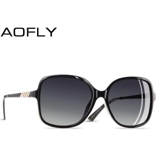 AOFLY Brand Design Elegant Sunglasses Women Oversized Frame Polarized Ladies Sun Glasses UV400 Eyewear Goggle Gafas De Sol A152