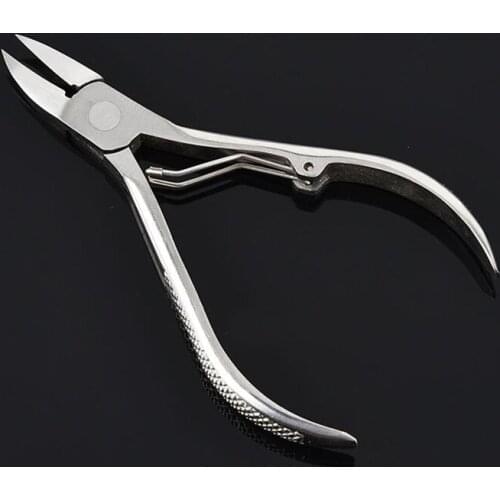 1Pc Professional Nail Tools Stainless Steel Nipper Gold Silver Clipper Sharp Scissor Dead Skin Remover Manicure Nail Art Tool