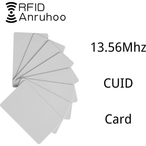 100PCS RFID Access Control Key NFC Smart Chip Badge 0 Block Writable 13.56Mhz CUID Card MF 1K S50 Rewritable key clone Tag