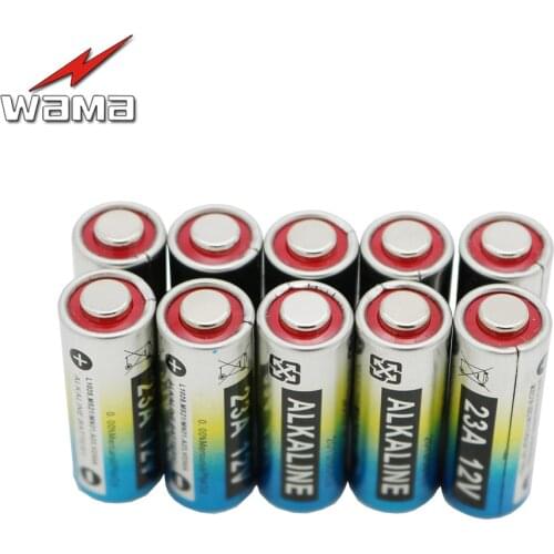 10x Wama 12V 23A Primary Dry Batteries 8F10R 8LR23 K23A L1028 23GA A23 A-23 23A Alkaline Car Remote Electronic Battery