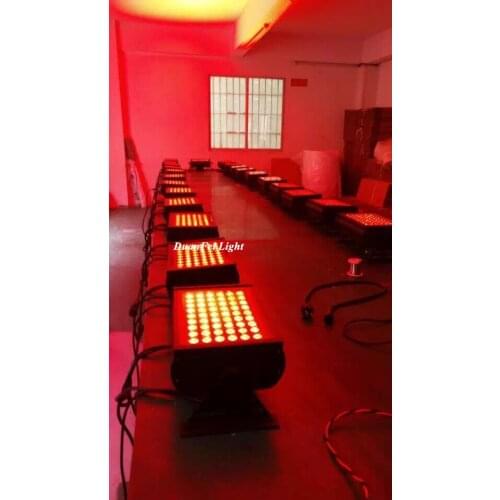 12pcs/lot lyre led lighting wash dmx flood light rgb led washer projectorer wall wash light 54x3w