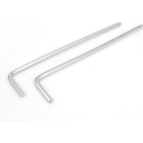 UXCELL Newest 2 Pcs 3mm L Shaped Hex Hexagonal Wrench Ball End Key Spanner Tool