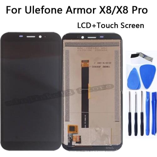 5.7" Original For Ulefone Armor X8 LCD Display Touch Screen Digitizer Assembly For Ulefone Armor X8 Pro Mobile phone Repair kit