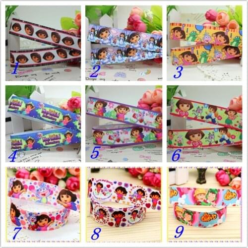 7/8'' Free shipping printed grosgrain ribbon hairbow headwear party decoration diy wholesale OEM 22mm D306
