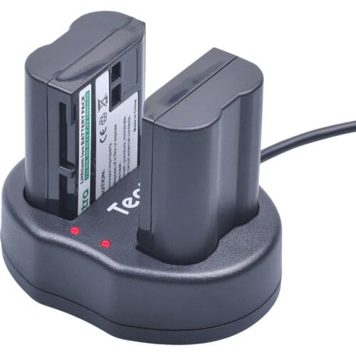 2pc Batteries for Nikon EN-EL15 ENEL15 en el15 en-el15a+Dual Charger for Nikon d7000 d610 d7100 D850 D600 D810 D750 D7500