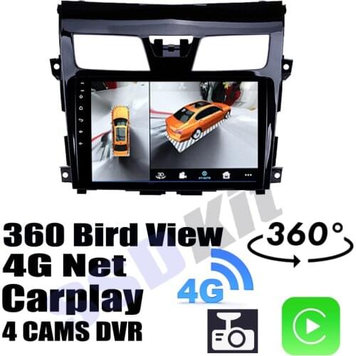 Car Audio Navigation GPS Carplay DVR 360 Birdview Around 4G Android System For Nissan Altima Teana L33 2012~2020