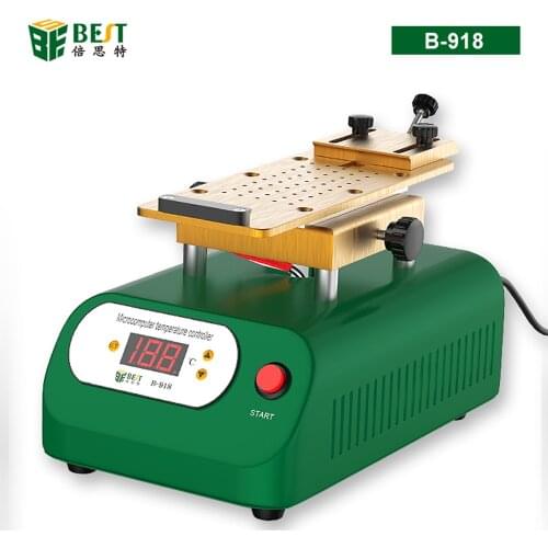 B-918 LCD Screen Separator Built-in Double Vacuum Pump Rotary Heating Platform For iphone Samsung Edge Curved Screen Separation