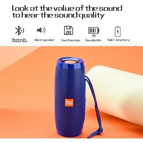 TG157 LED Flashing Light Computer Bluetooth-compatible Loudspeaker Portable Outdoor 1200mAh Waterproof FM Wireless Subwoofer