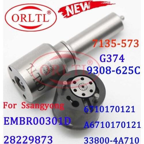 ORLTL EMBR00301D Diesel CR Fuel Injectors Repair Kits 7135-573 Nozzle L374PBD Valve 9308-625C for Delphi 28229873 33800-4A710
