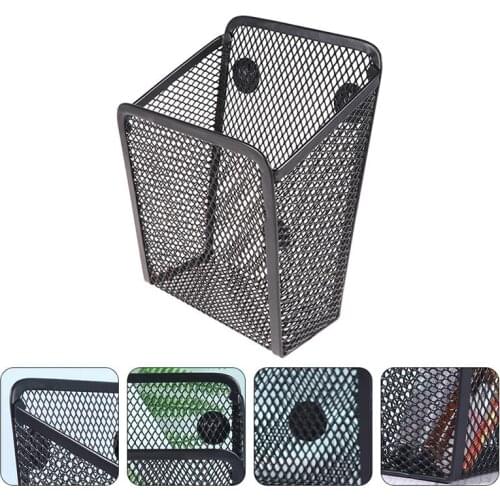 1Pc Magnetic Brush Pot Pen Storage Bucket Decorative Pen Holder Stationery Holder for School Office