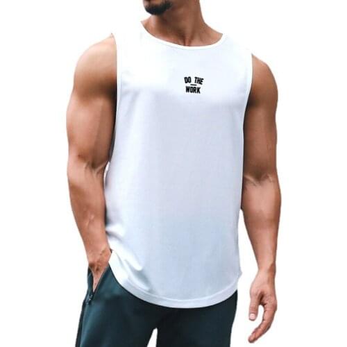 Mens Summer Sport Workout Mesh Casual Tank Top New Fitness Fashion Singlet Quick Dry Vest Clothing Bodybuilding Sleeveless Shirt