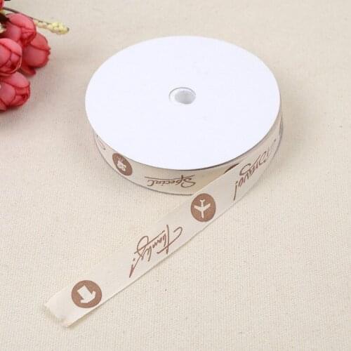 New Solid Color Ribbon DIY1.5cm * 20 Yards Handmade Home Material Accessories Clothing Edge Embossed Ribbon With Cotton Belt
