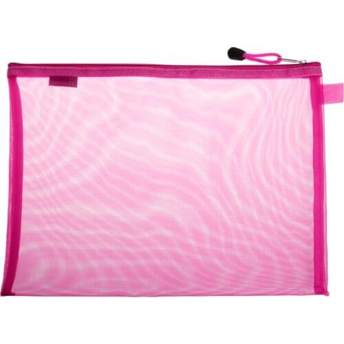 Document Bag A4 Size Zipper File Pocket Storage Organizer School Office Supplies