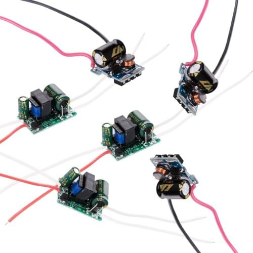 3W 4W 5W 7W LED Driver Input AC90-265V Power Supply Built-in Constant Current 300mA Lighting Transformers Output 3-12V 12-26V