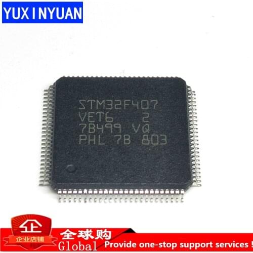 In stock STM32F407VET6 STM32F407 32F407 IC MCU 32BIT 512KB FLASH 100LQFP 1pcs