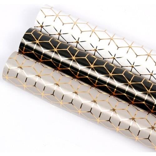 10pcs/lot Gold Print Gift Wrapping Papers Kraft Paper Birthday New Year Christmas Festival Gift Wrapping Papers Party Supply