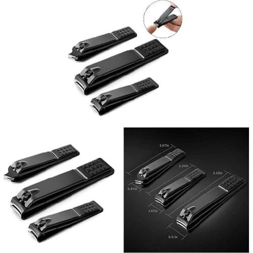 3Pcs Nail Clippers Set Stainless Steel Nail Cippers Slant Edge Toenail Clipper Cutter can CSV