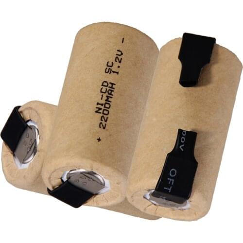 30 pcs a set SC battery 1.2v 2200mah nicd batteries for power tools for electric screwdrivers for drills -color random