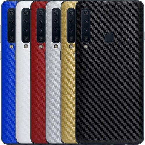 3D Carbon Fiber Skin Wrap Skin Phone Back Sticker For SAMSUNG Galaxy A10 A20 A30 A50 A60 A70 A80 A9S A8S A750 A6S A8 Plus 2018