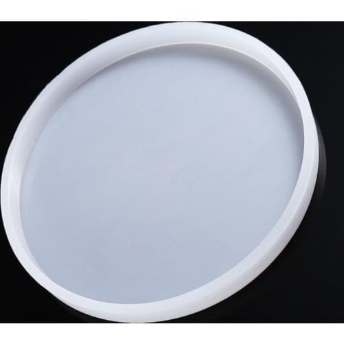 8/14/19cm Round Coaster Pan Molds Epoxy Resin Casting Mold Silicone DIY Coaster Mold Tool For Handmade Jewelry Pendant Supplies