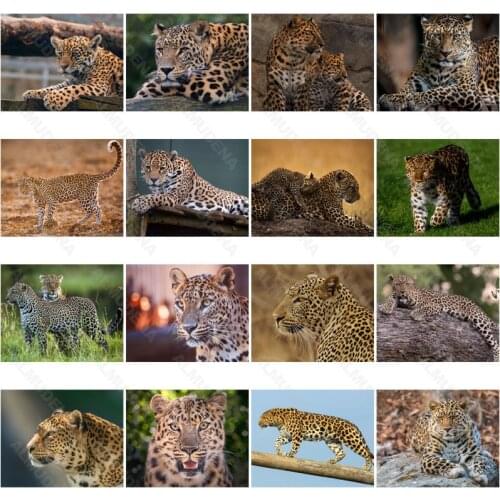 Diy Diamond Painting Leopard Plush Plush Living Room Sticker Wall Nordic Style Full of Diamonds Handmade Dot Inlaid Diamond