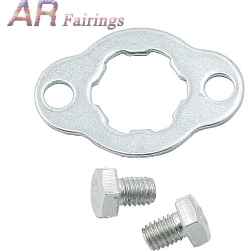 ATV Parts Front Sprocket Lock Bolts Washer Fixing Plate For Honda ATC200x TRX200SX CB125S Rebel 250 NX125 XR200R XR250R