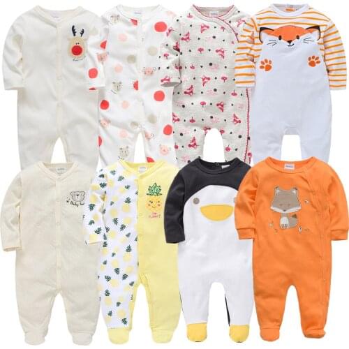 Bebe Fille Newborn Girls Boy Rompers Roupas Bebe De Cartoon 100%Cotton Infant Baby Body Suit Baby Pajama Kids Jumpsuit Onesies