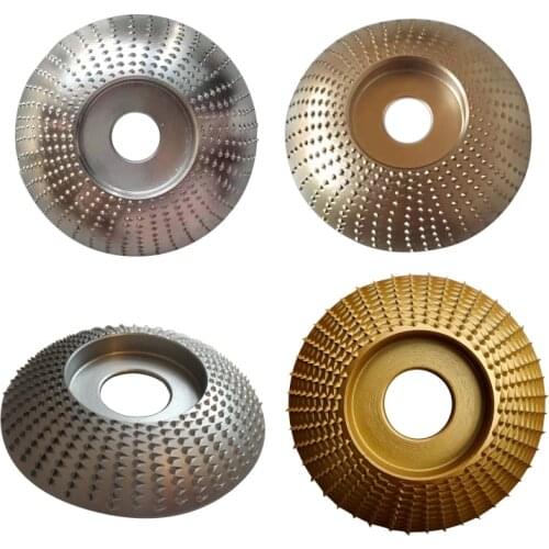 Woodworking Wood Angle Grinding Wheel Abrasive Disc Sanding Carving Rotary Tool with Shape Teeth for Wood Amending Decor