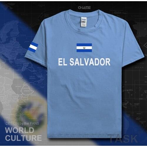El Salvador men t shirts fashion 2017 jersey nation team 100% cotton t-shirt clothing tees country sporting flags Salvadoran SLV
